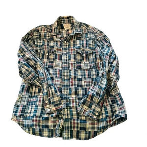 Lucky Brand women's size Large long sleeve, button down, quilted shirt